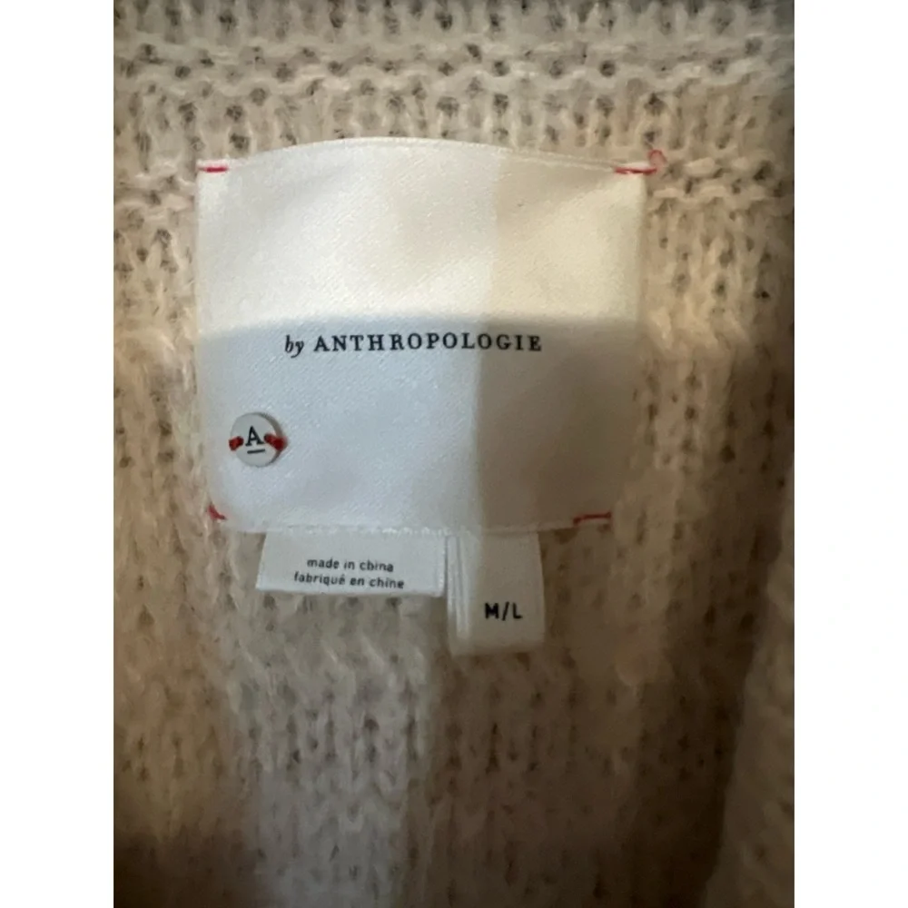 Anthropologie Cream Teddy Jacket nwt - Picture 2 of 4